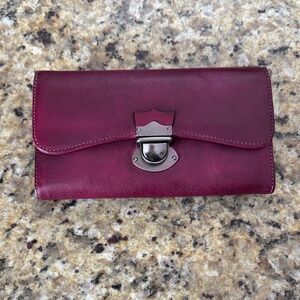 Elegant Burgundy Leather Wallet